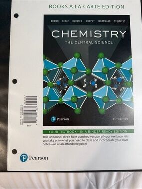 Pearson Chemistry Textbook Cover — 14th Edition